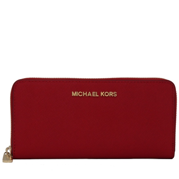 michael kors red wallet